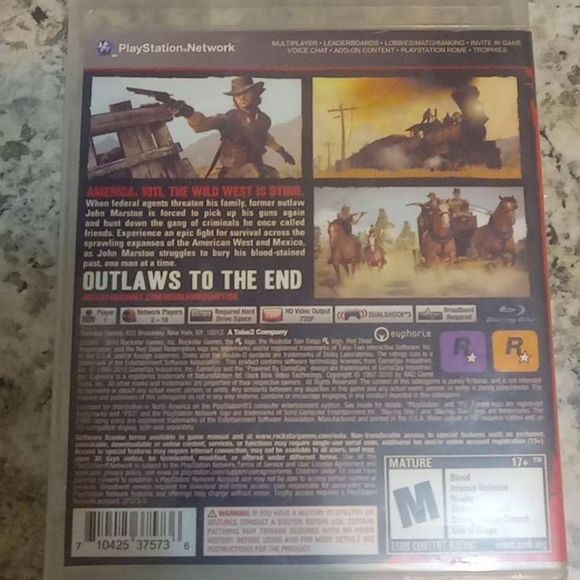 PS3 Red Dead Redemption Video Game - Picture 2 of 4
